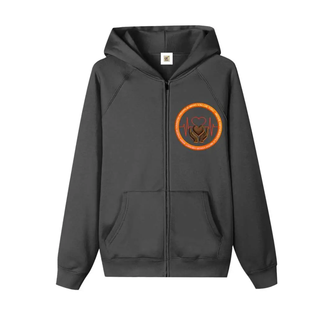 HeartHandsOrangeZip HeartHandsOrangeZip